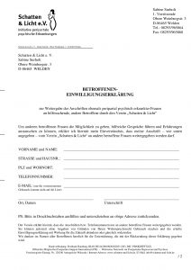Einwilligungserklärung Betroffene