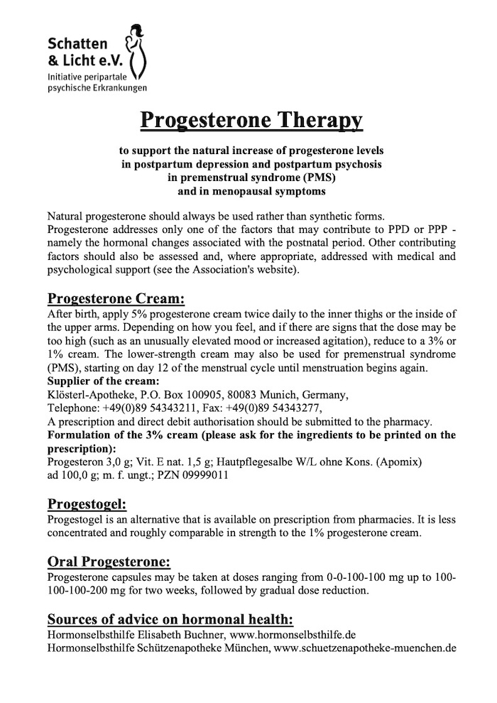 Progesteron-Prophylaxe